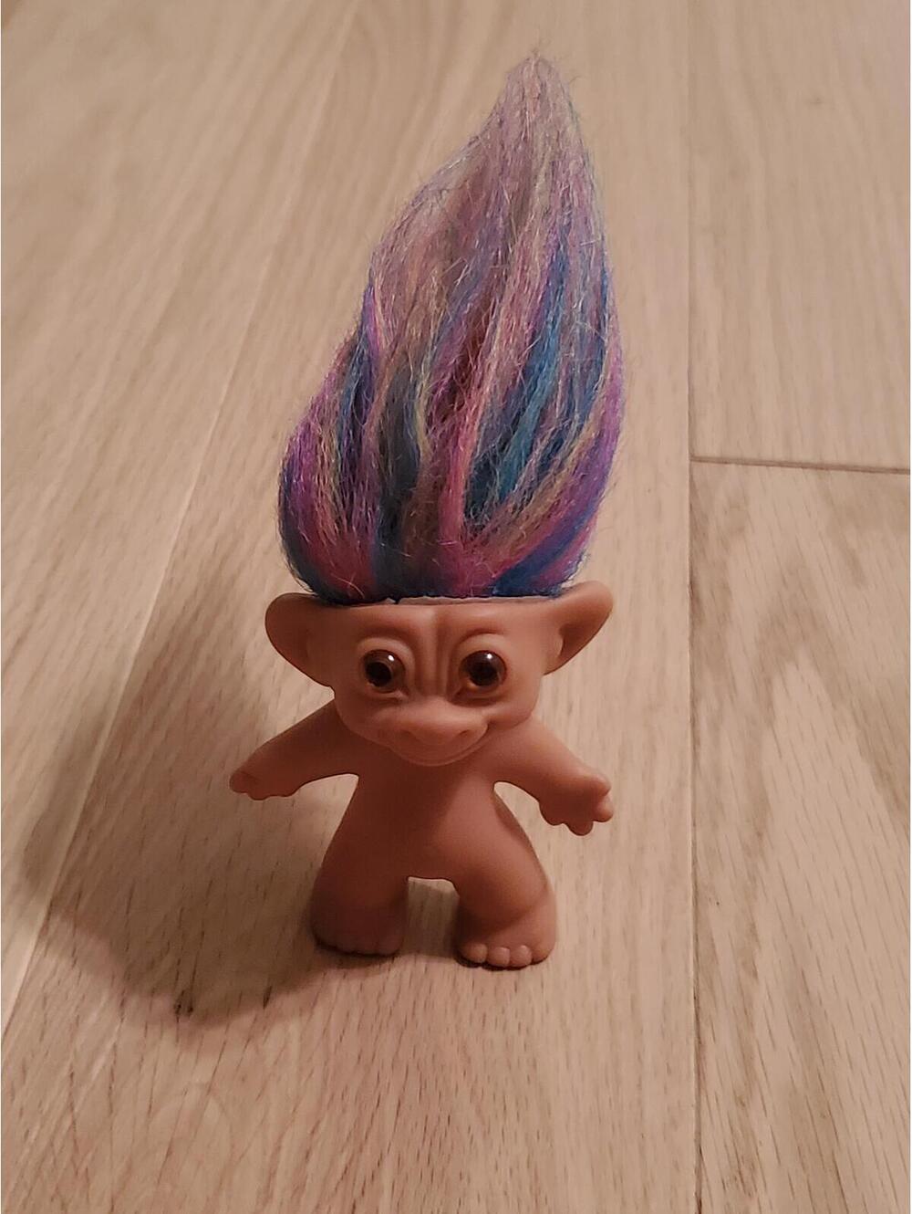 Vintage Russ Berrie My Lucky Rainbow Mini Troll Dol
